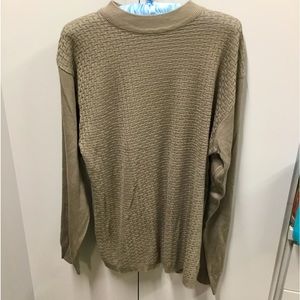 Men’s long sleeve mock turtleneck pullover sweater